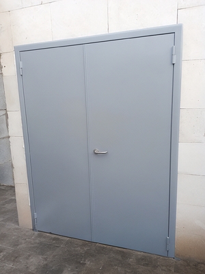 Двустворчатая техническая дверь Двустворчатая техническая дверь