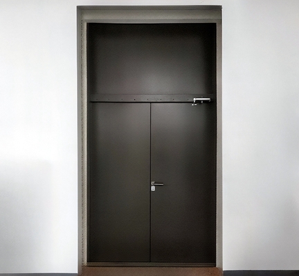 Двупольная дверь с фрамугой