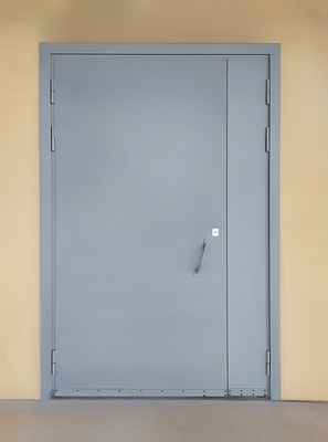 Полуторная дверь серого цвета