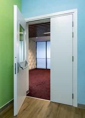 Дверь с ручкой антипаника Дверь с ручкой антипаника