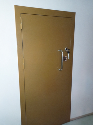 Дверь с кодовым замком и ручкой-скобой