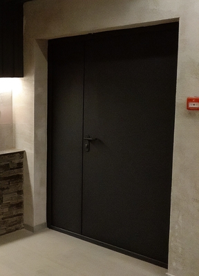 Дверь черного цвета