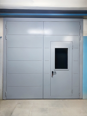 Ворота с дверью и стеклом Ворота с дверью и стеклом