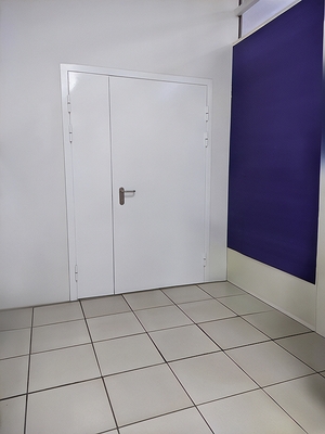 Белая полуторастворчатая дверь Белая полуторастворчатая дверь