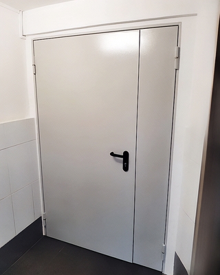 Глухая полуторная противопожарная дверь Глухая полуторная противопожарная дверь