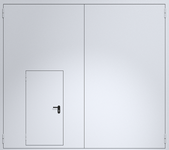 Противопожарные ворота из сэндвич-панелей 4500х4000 мм