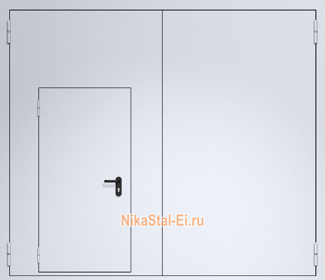 Ворота ei60 из сэндвич-панелей 3500х3000 мм Ворота ei60 из сэндвич-панелей 3500х3000 мм